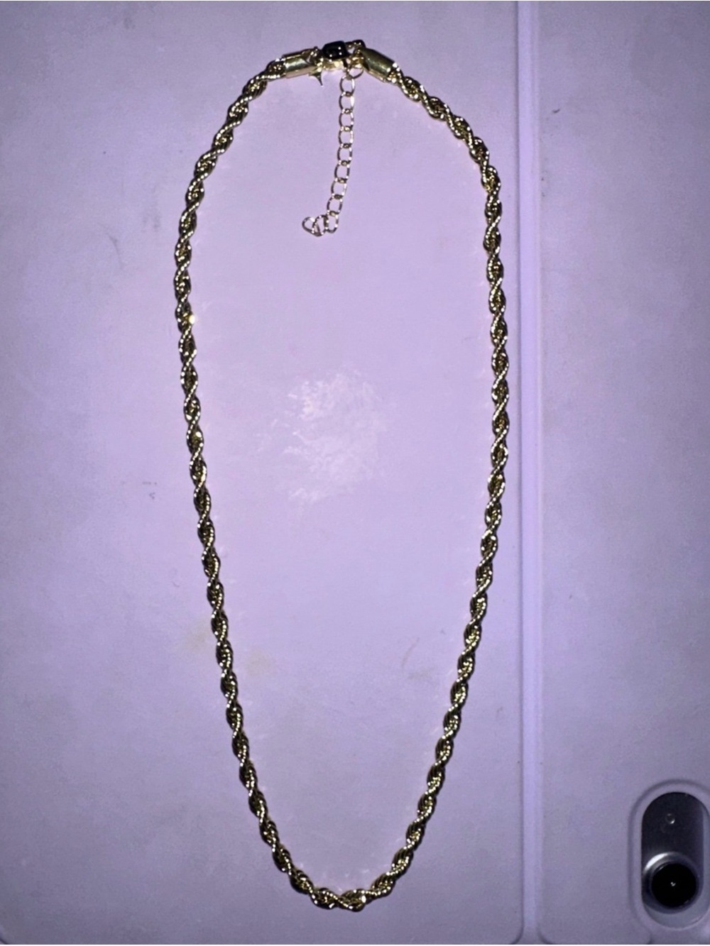 Gold Rope Chain Necklace (4mm, 18–20”) – GLD - Picture 8 of 9